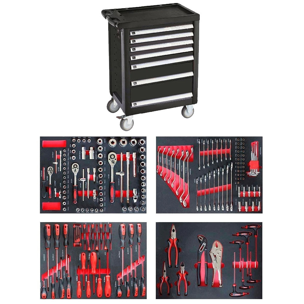Marcotools 05.088.150 - Carrello cassettiera officina 7 cassetti completo di 184 utensili - Image 4