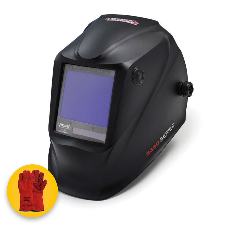 Lincoln K3034-4 Viking 3350 Maschera a casco per saldatura autoscurante , lente 4C (DIN 5-13)