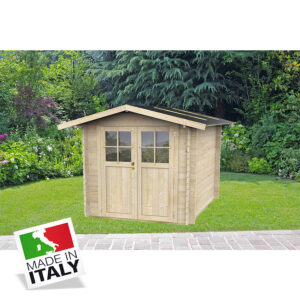 ALCE OPERA - CASETTA IN LEGNO 2 x 1,8 x 2 M PORTA DOPPIA