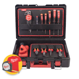 Milwaukee 4932499467 - Valigetta attrezzi Packout per idraulici completa di 74 utensili