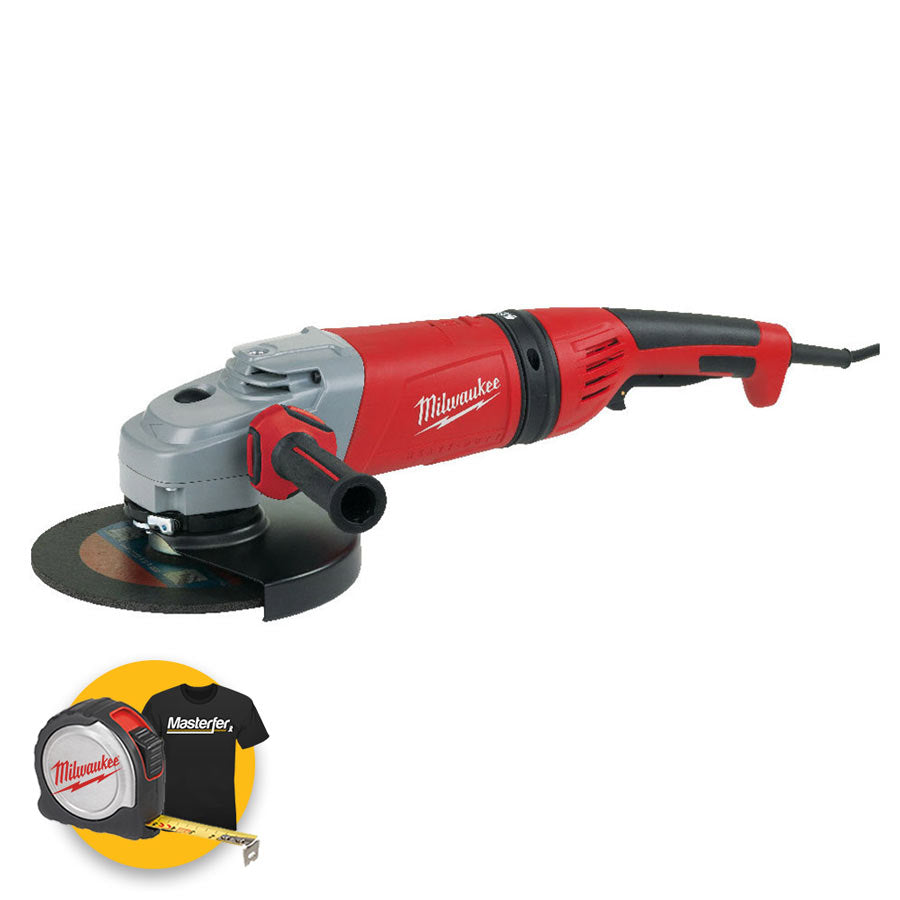 Milwaukee AGVM 26-230 GEX DMS - Smerigliatrice 2600W con AVS e protezione al contraccolpo, 230MM