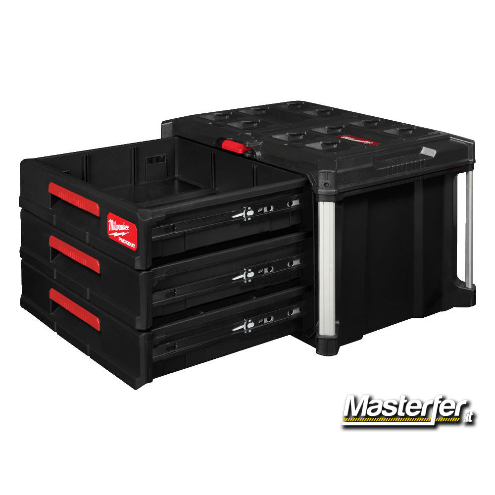Milwaukee Packout Drawer Tool Box - Cassettiera portautensili con 3 cassetti cod.4932472130 - Image 2