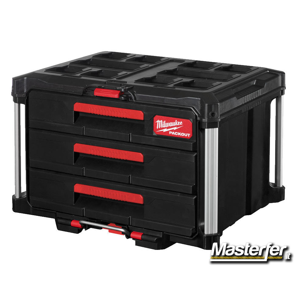 Milwaukee Packout Drawer Tool Box - Cassettiera portautensili con 3 cassetti cod.4932472130 - Image 5