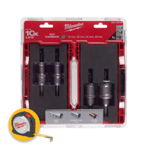 Milwaukee 4932479058 - Set sega a tazza TCT per metallo, 4 pezzi