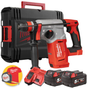 Milwaukee M18 BLHX-502X - Tassellatore a batteria 18V, 2 x 5Ah