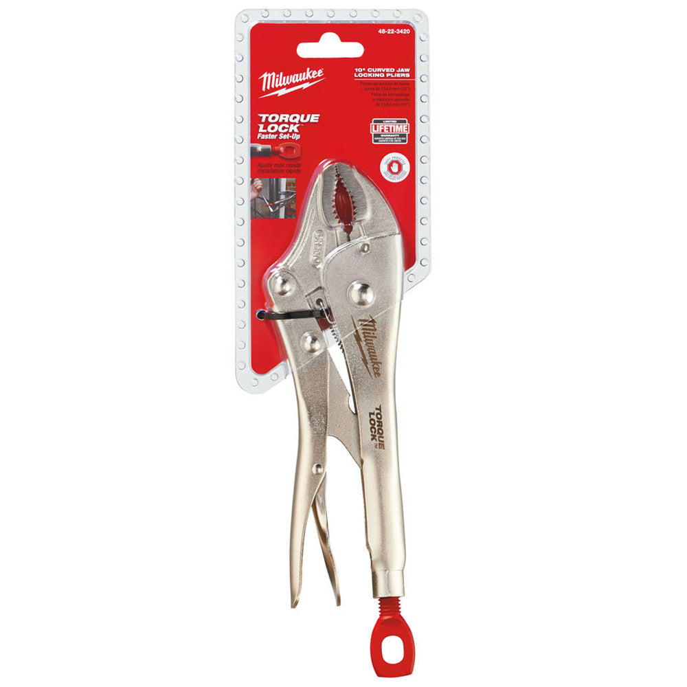 Milwaukee 4932471725 - Pinza autobloccante tipo vise grip, ganasce curve 254mm/10