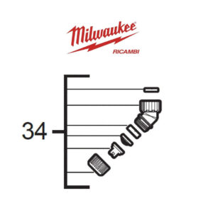Milwaukee 4931495251 Beccuccio di ricambio per M12 BHCS3L art.34