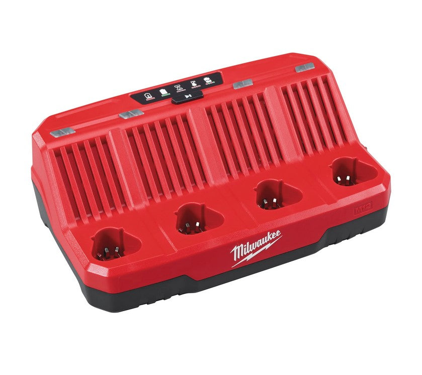 Milwaukee M12 C4 Caricabatterie multiplo 12V