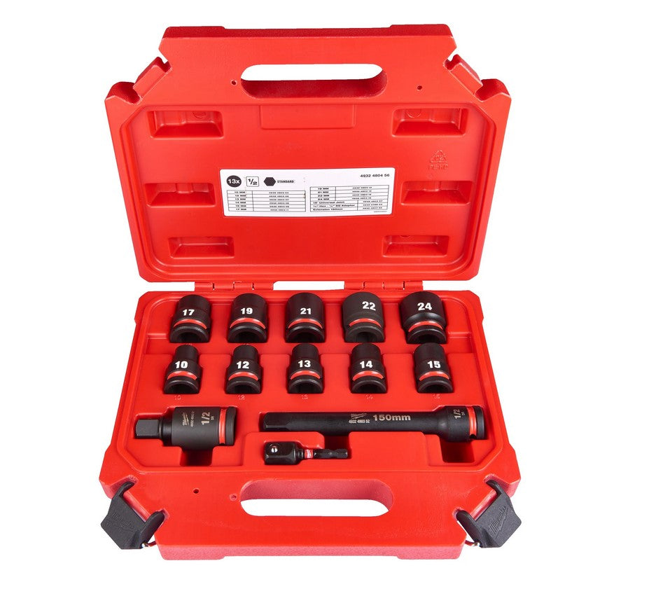 Milwaukee 4932480456 Set 13 pz , incluse 10 bussole