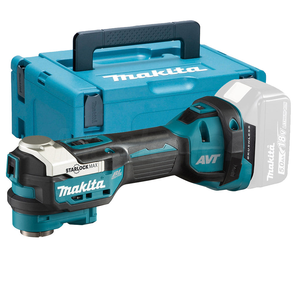 Makita DTM52ZJX1- Utensile multifunzione con sgancio rapido a batteria 18V, solo corpo