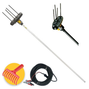 Volpi New Giulivo 4U - Abbacchiatore elettroscuotitore a batteria 12V - asta fissa 2,5 metri