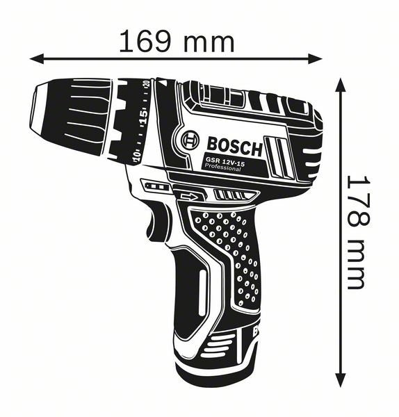 Bosch GSR 12V-15 - Trapano avvitatore a batteria 12V + Borsa - Image 4