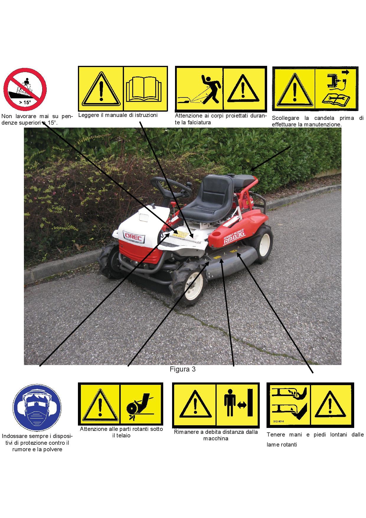 Trattorino Rabbit Mower Orec RM83G - Image 4