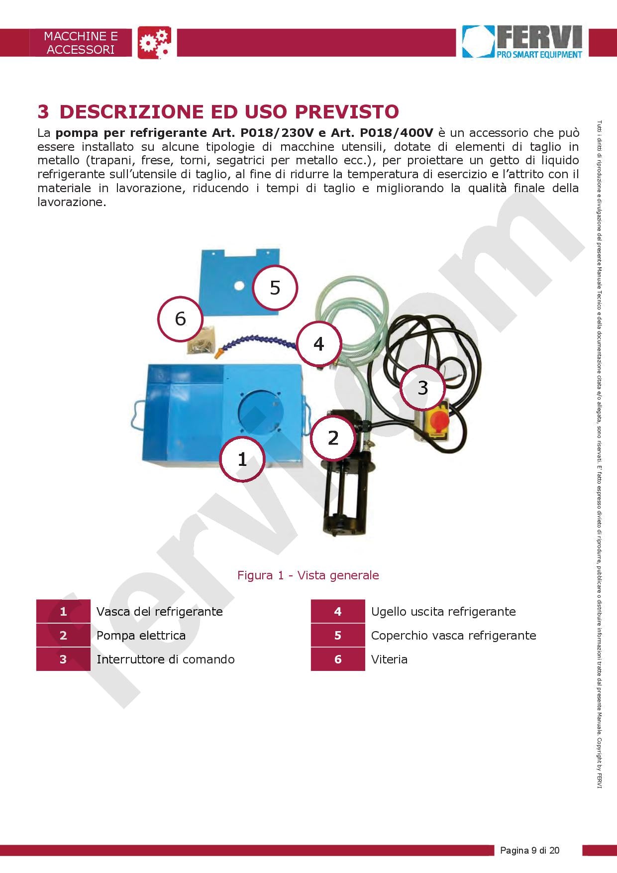 Fervi P018/230V - Kit di refrigerazione per macchine utensili - Image 4