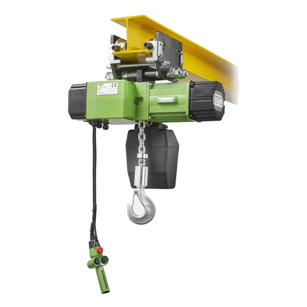 Rwm 1000WR8-CS - Paranco elettrico professionale a catena su carrello a spinta, portata 1000Kg