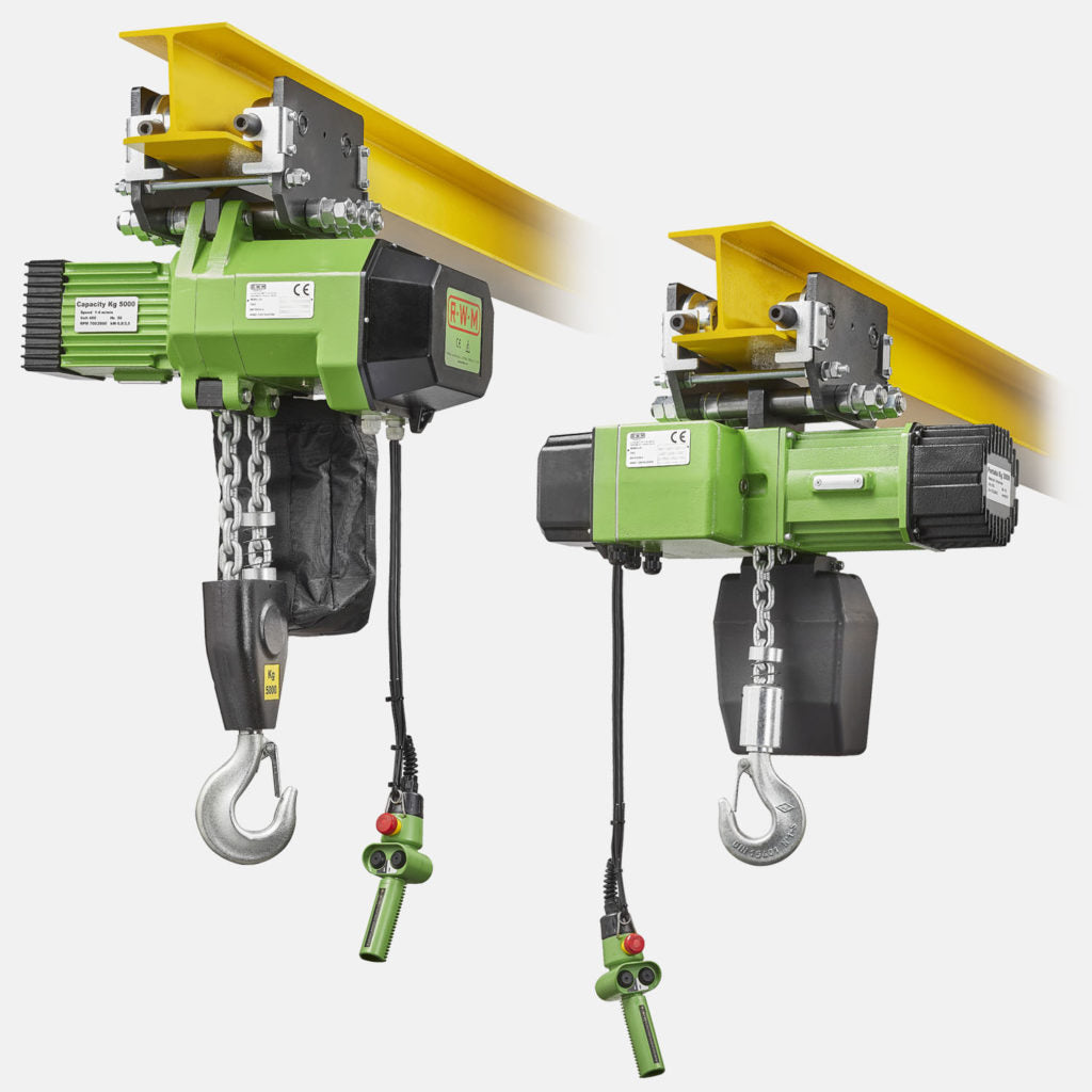 Rwm 1500WR8-CS - Paranco elettrico professionale a catena su carrello a spinta, portata 1500Kg - Image 3