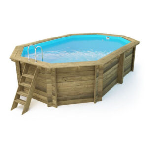 Losa Legnami AC/PIO486336 - Piscina fuori terra ottagonale in legno 486x336x120 cm