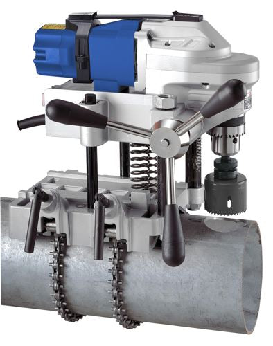 Metallkraft RB 127 - Trapano per tubi con serraggio a catena - 1100W