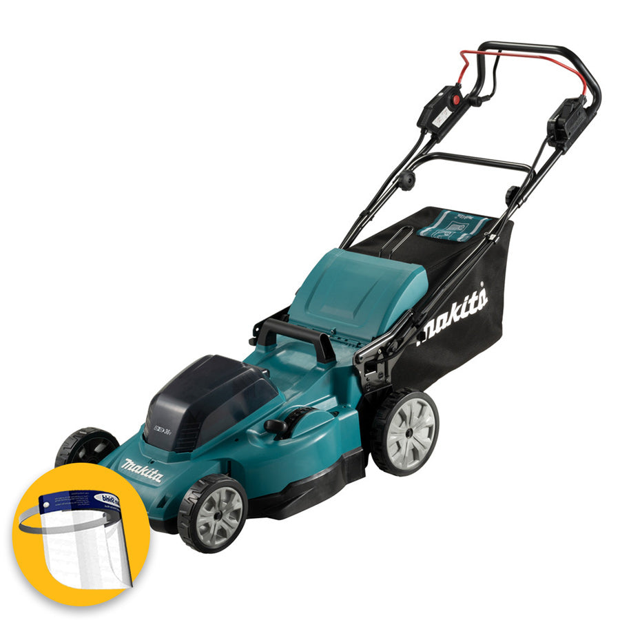 Makita DLM481Z - Rasaerba a batteria 36V (18 + 18) - taglio 48 cm - 4 funzioni - solo corpo