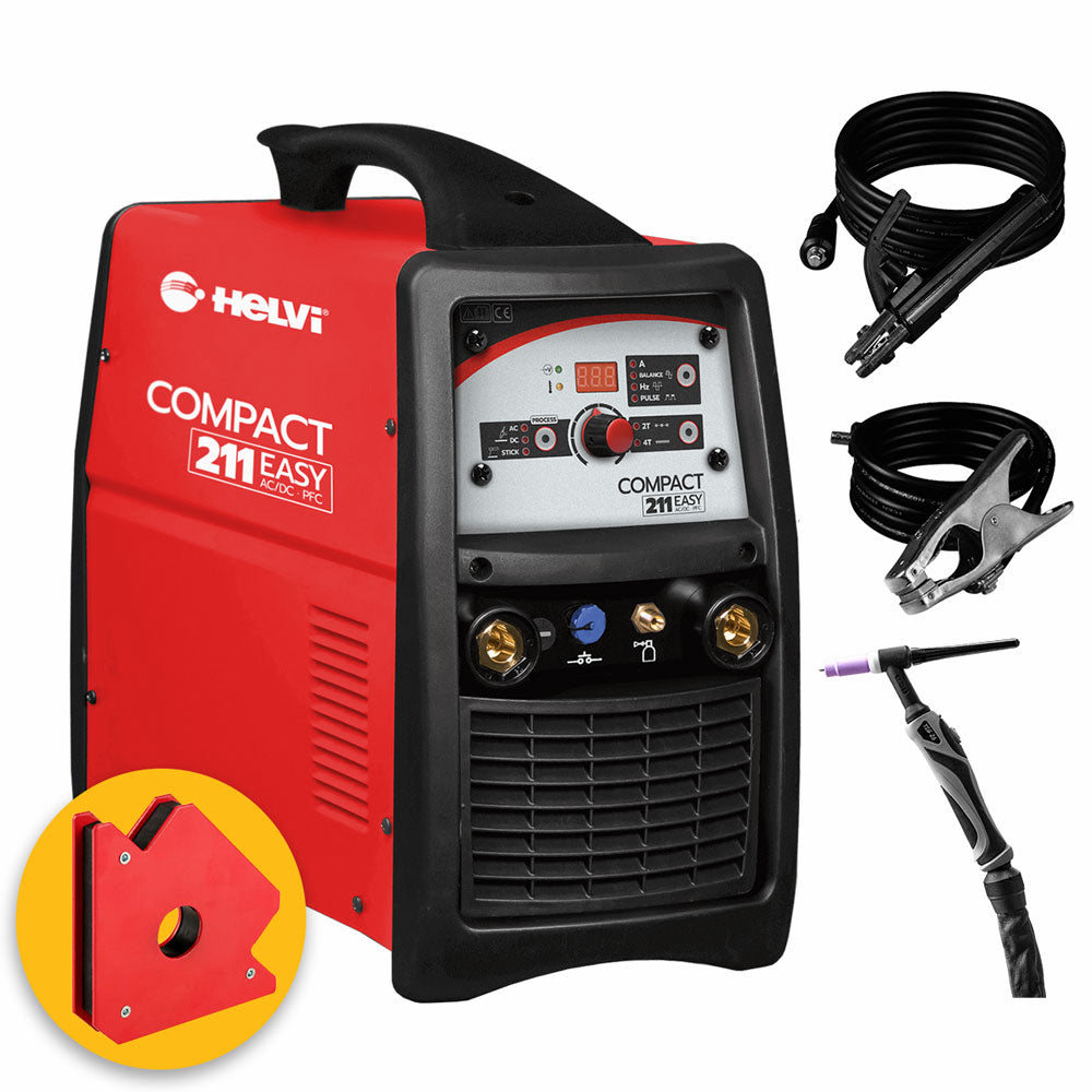 Helvi Compact 211 Easy AC/DC PFC - Saldatrice Tig AC/DC HF