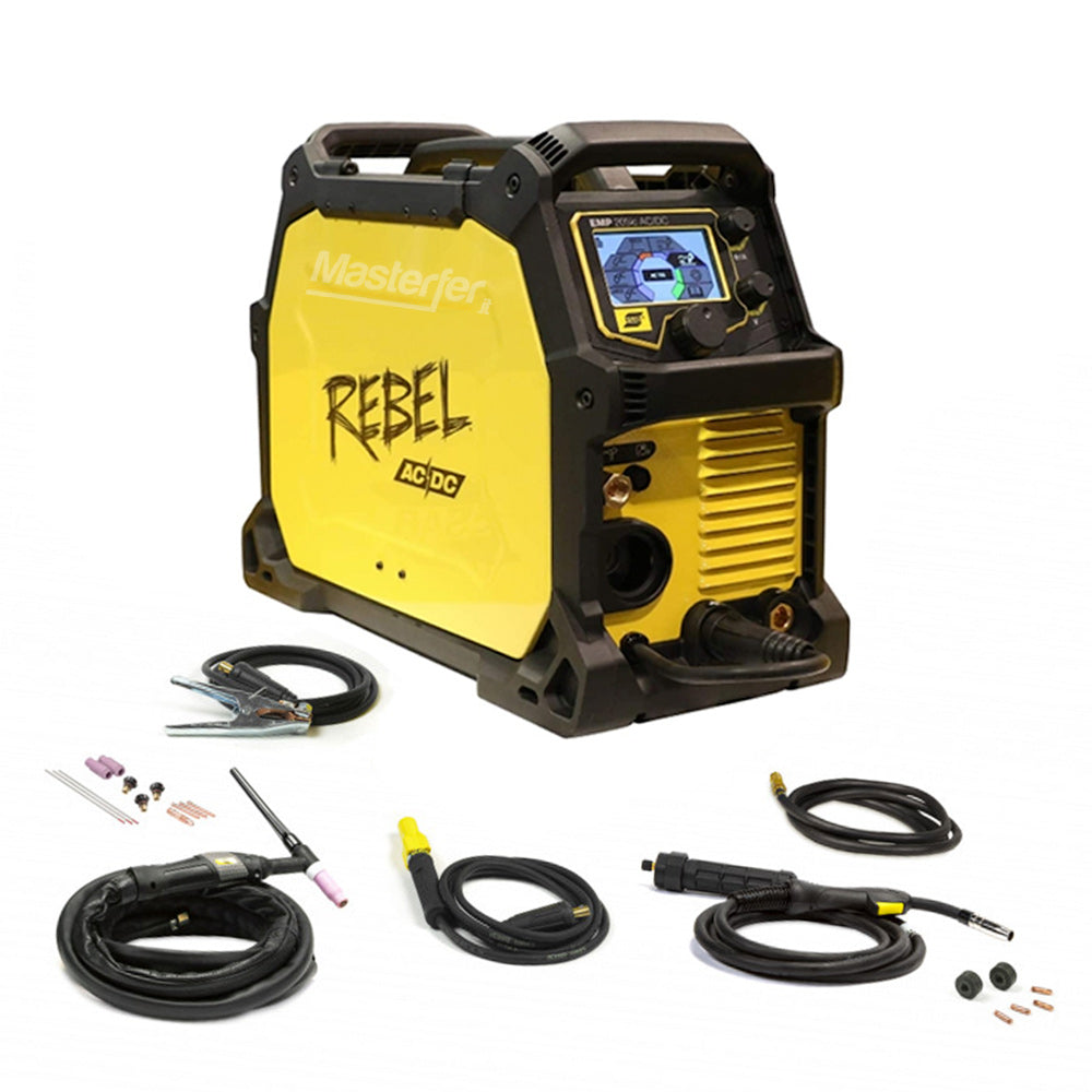 Esab Rebel EMP 205ic - Saldatrice Multiprocesso AC-DC (MMA, MIG/MAG, TIG) con OMAGGIO - Image 4