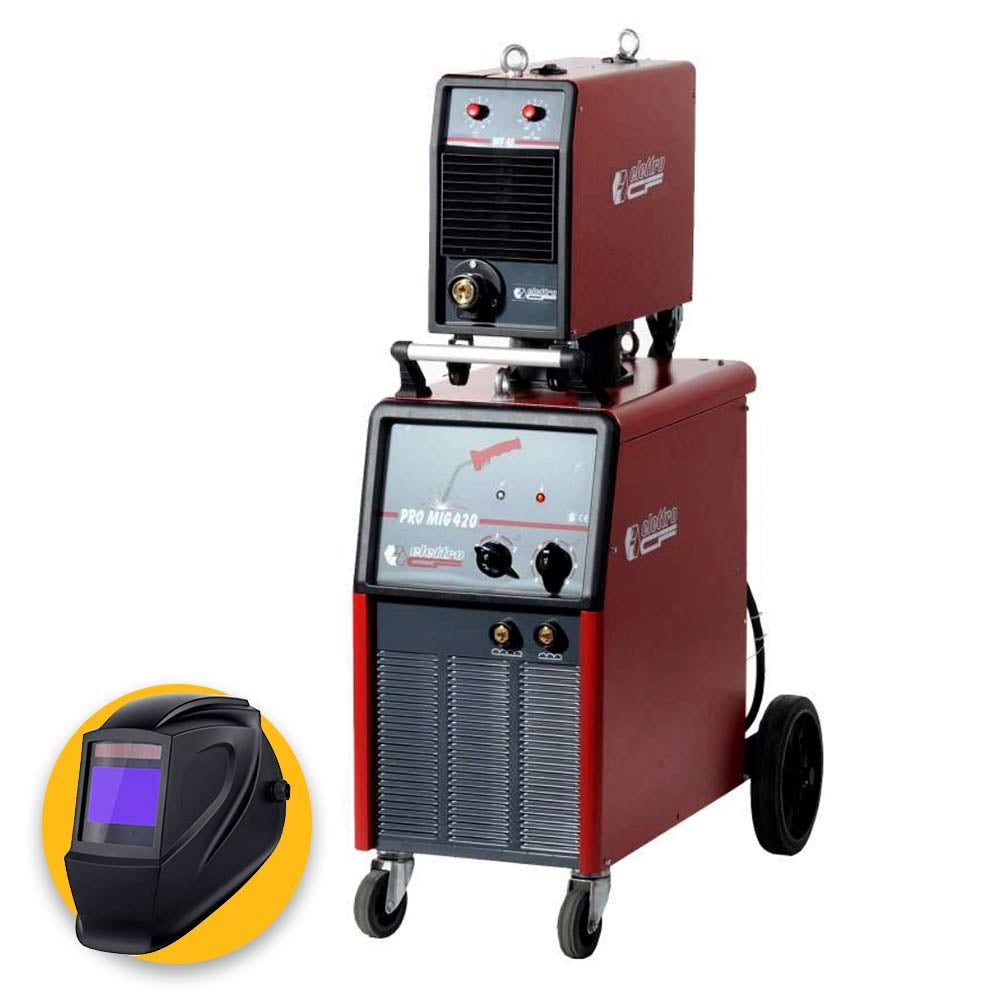 Saldatrice a filo MIG Elettro CF PRO MIG 420 + trainafilo 4 rulli WF41 (400 A) trifase S00279.37 con 550035
