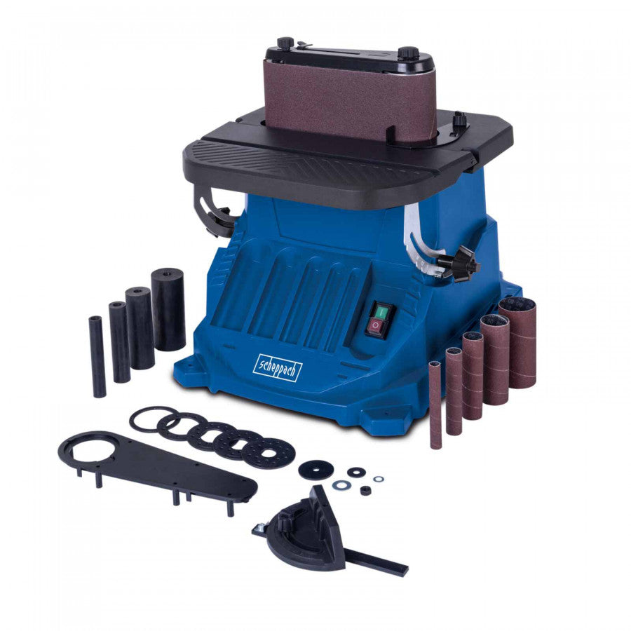 Scheppach OSM600 - Levigatrice a mandrino oscillante a nastro 450W