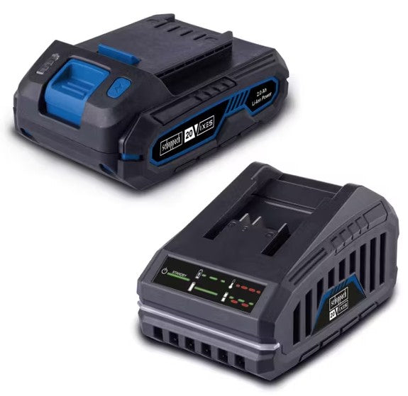 Scheppach sbsk2.0 Starterkit con batteria da 2.0Ah e caricabatteria serie ixes