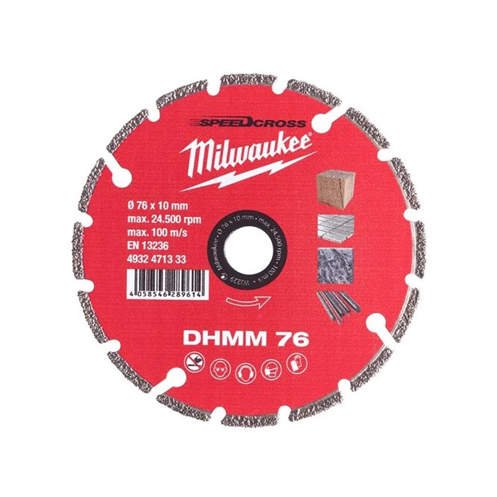 Milwaukee 4932471333 - Disco diamantato da taglio diametro 76x1,2 per M12 FCOT