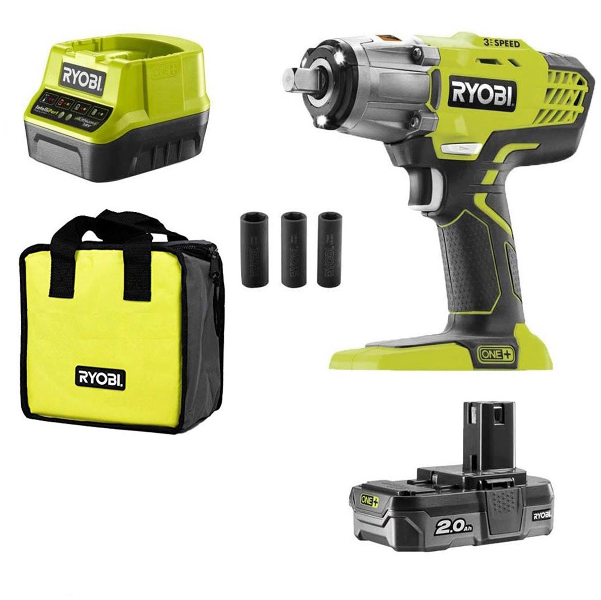 Ryobi R18IW3-120S - Avvitatore ad Impulsi 18V 1/2