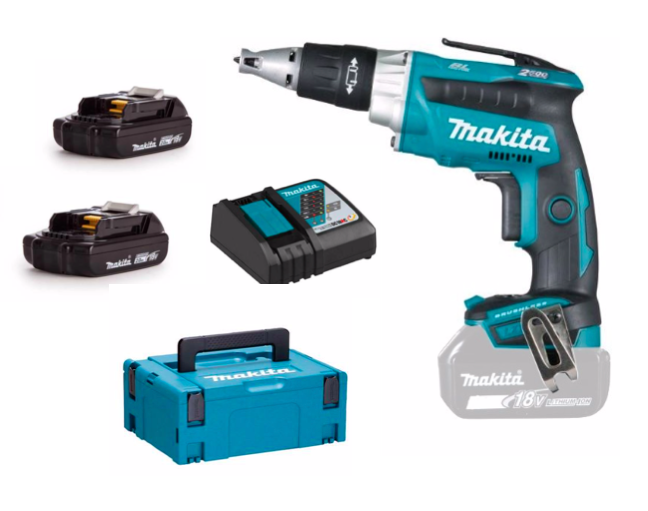 Makita DFS250RAJ - Avvitatore per coperture a batteria 18V 2.0Ah
