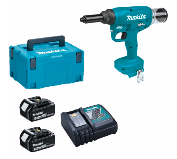 Makita DVR250RTJ - Rivettatrice a batteria 18V 20Kn