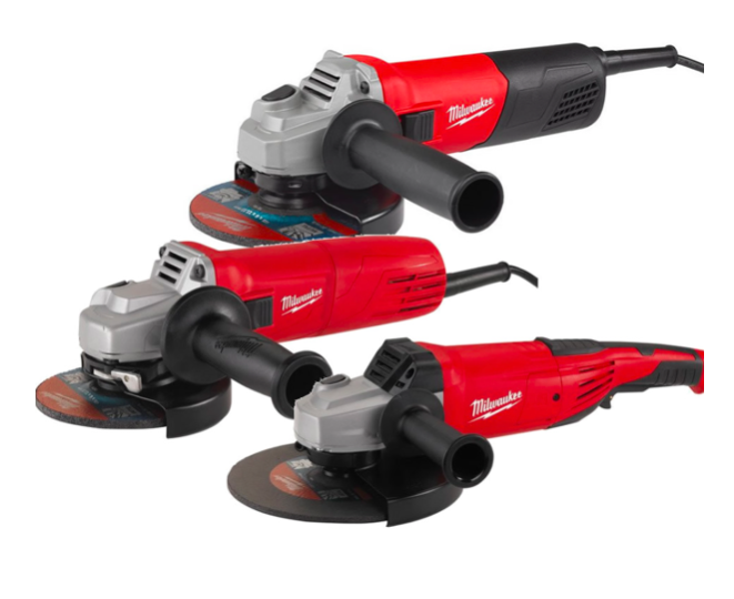 KIT Combo 3 Smerigliatrici Milwaukee 800W + 1000W + 2200W