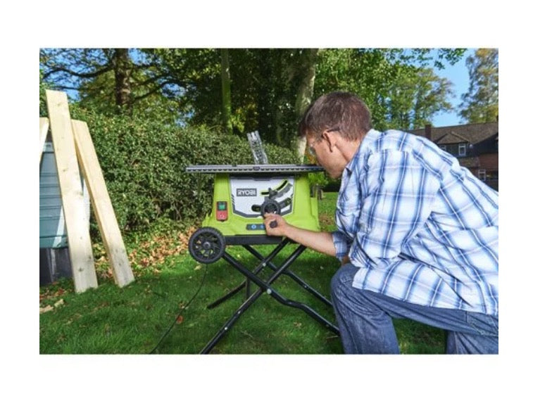 Ryobi RTS1800EF-G 1800W - Banco sega 1800W con Soft-Start, prolunghe, base retrattile e ruote - Image 5