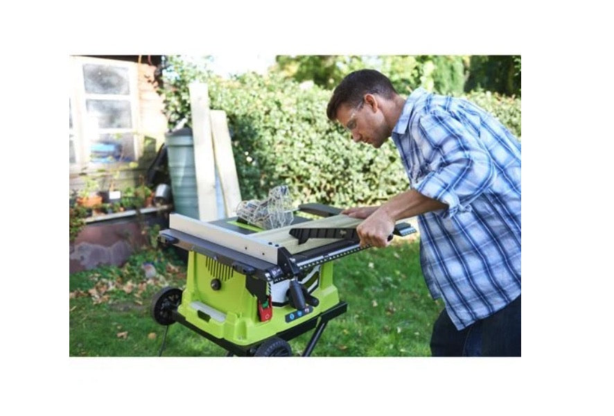 Ryobi RTS1800EF-G 1800W - Banco sega 1800W con Soft-Start, prolunghe, base retrattile e ruote - Image 4