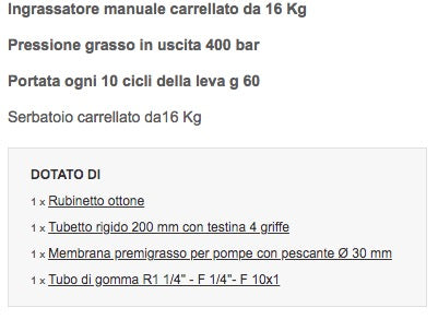 Meclube 016-1142-000 - Ingrassatore manuale carrellato da 16 Kg - Image 2