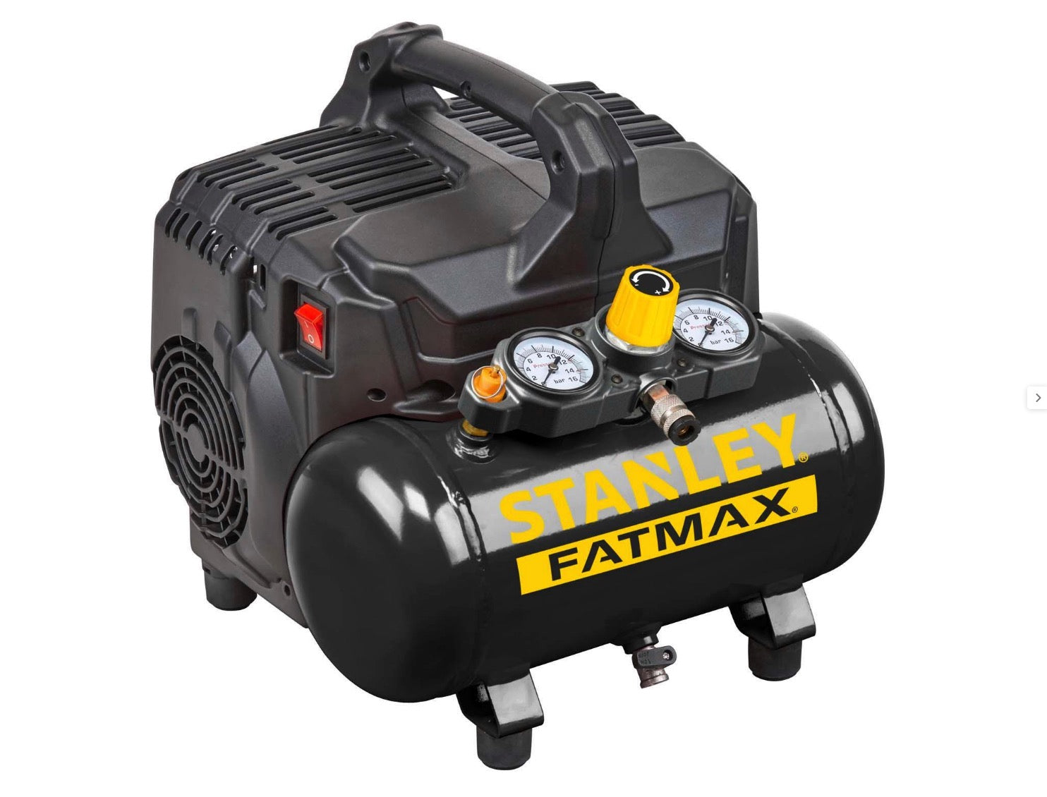 Stanley DST 101/8/6 - Compressore aria portatile molto silenzioso non lubrificato 6 litri - Image 2