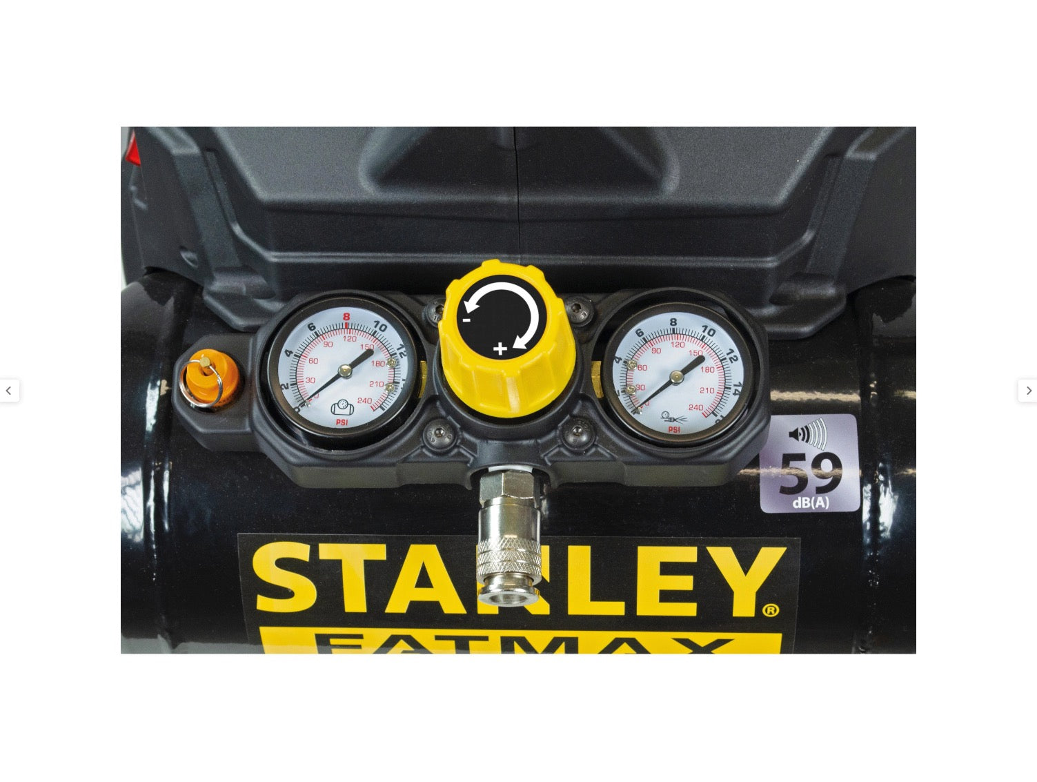 Stanley DST 101/8/6 - Compressore aria portatile molto silenzioso non lubrificato 6 litri - Image 5