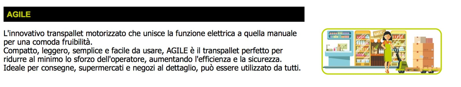 Pramac AGILE S4 800X525 - Transpallet elettrico a batteria 1200 Kg - Image 5