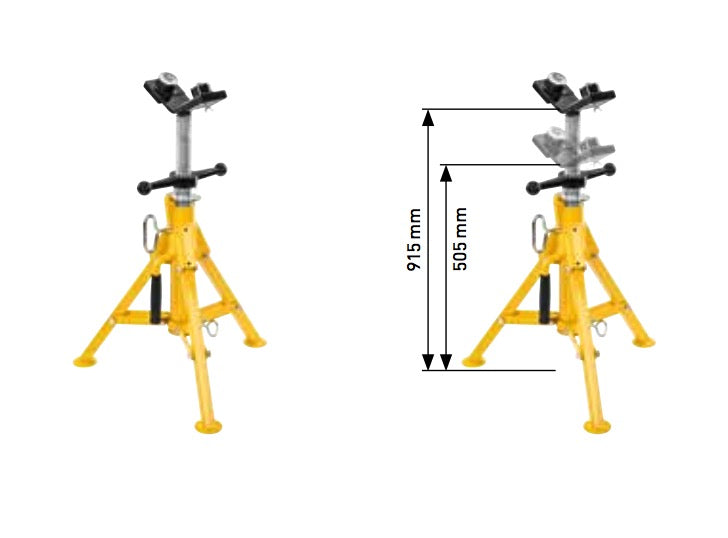 Rems Herkules XL - Supporto per materiale per tagliatubi - regolabile in altezza - Image 2