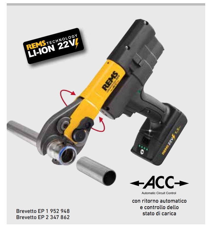 Rems Mini-Press 22V ACC - Pressatrice a batteria per tubi fino a ? 40 mm - Image 2