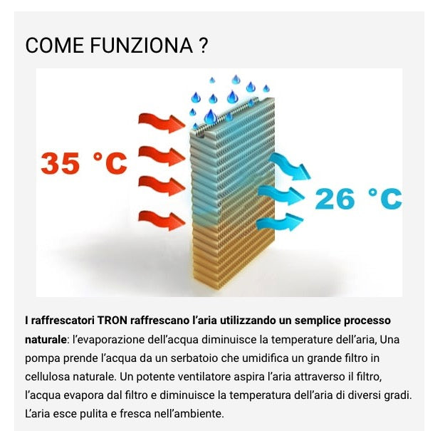 Briotron 21000H - Raffrescatore evaporativo portatile per medi/grandi ambienti fino a 330 m2 - Image 3