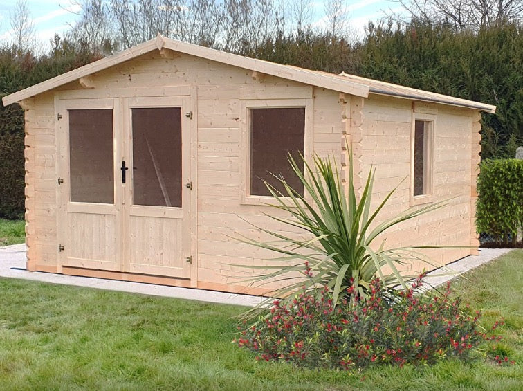 Losa Legnami Valencia - Casetta da giardino in legno, 400x400 cm