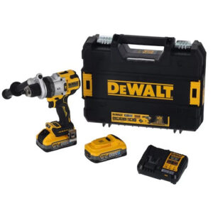 Dewalt DCD1007H2T-QW - Trapano Avvitatore 3 Velocit?? con percussione XR 18V con motore BRUSHLESS - 2 x 5 Ah Powerstack