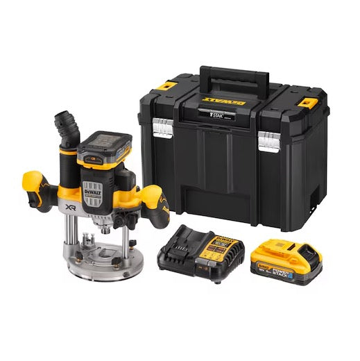 Dewalt DCW620H2-QW - Elettrofresatrice ad affondamento XR 18V Motore BRUSHLESS - 2 x 18V Powerstack 5Ah - Image 3