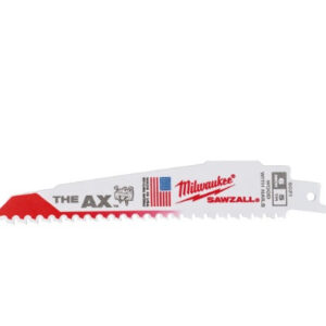 Milwaukee 48475021 - Lama per sega a gattuccio taglio legno con chiodi - L 150 mm x 5 Tpi - 5 Pezzi