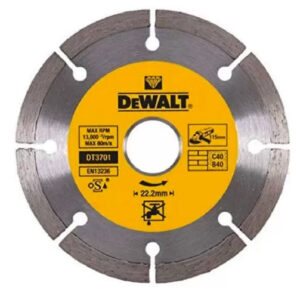 Dewalt DT3701 - Disco diamantato per taglio in muratura o metallo - 115x22,2x7 corona segmetata