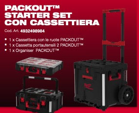 Milwaukee 4932498984 - Packout Starter set con cassettiera - 3 pezzi - Image 2