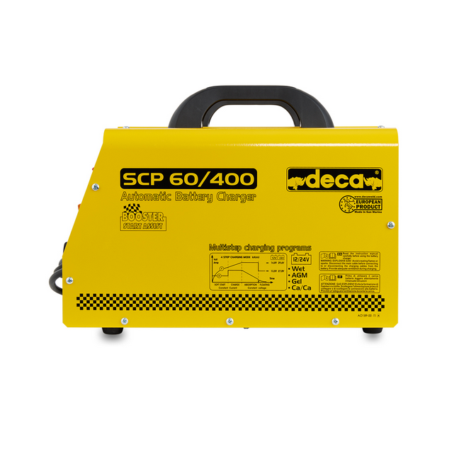 Avviatore caricabatterie mantenitore 12-24V - Deca SCP 60/400 (carica 60 A - avviamento 400 A) con Microprocessore - Image 5