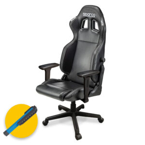 Sparco ICON Nero/Nero - Sedia poltrona da ufficio Sparco - 00998NRNR